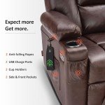 MCombo Large Power Lift Recliner with Massage & Heat