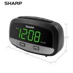 Bedside Alarm Clock with Dual USB Ports
