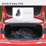 Blue Streak Folding Wheelchair with Desk Arms