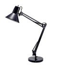 Bostitch Metal Swing Arm Desk Lamp, Black