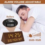 Kogonee Wooden Digital Alarm Clock with Dimmer