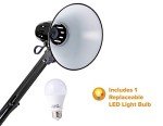 Bostitch Metal Swing Arm Desk Lamp, Black
