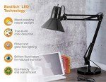Bostitch Metal Swing Arm Desk Lamp, Black
