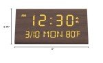 Kogonee Wooden Digital Alarm Clock with Dimmer