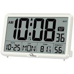 Large Digital Wall Clock with Temperature and Humidity