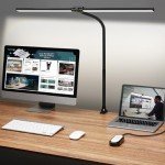 Bright Adjustable LED Desk Lamp with Clamp