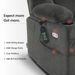 Large Dual Motor Power Lift Recliner Chair
