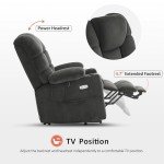 Large Dual Motor Power Lift Recliner Chair