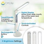 Portable Cordless LED Task Lamp with Touch Controls