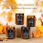 Cozy Winter Scented Candles Set, 4 Pack