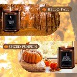 Cozy Winter Scented Candles Set, 4 Pack