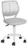 Armless Adjustable Swivel Desk Chair for Kids