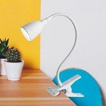 Olivia LED Clamp Desk Lamp with Adjustable Neck