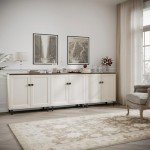 Farmhouse Modern 3-in-1 Buffet Sideboard Cabinet