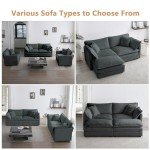 Mikibama 3-Seater Modular U-Shaped Sofa Set