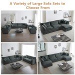 Mikibama 3-Seater Modular U-Shaped Sofa Set