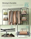 Portable Closet Organizer with Non-Woven Cover - Gray