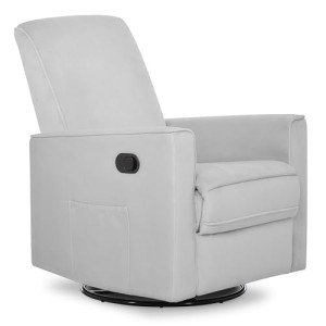 Grey Upholstered Raleigh Glider Rocking Chair