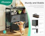 7-Drawer Dresser with Charging Station - Dark Grey