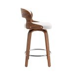 Mid Century 26" Counter Height Bar Stool Set