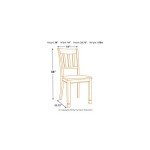 Ashley Signature White & Brown Dining Chair