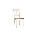 Ashley Signature White & Brown Dining Chair