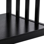 ChooChoo Black Wood Coffee Table with Shelf
