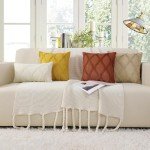 Rust Faux Fur Throw Pillow Covers - Set of 2