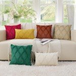 Rust Faux Fur Throw Pillow Covers - Set of 2
