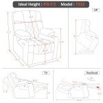MCombo Dual Motor Lift Recliner with Massage & Heat