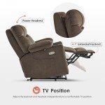MCombo Dual Motor Lift Recliner with Massage & Heat