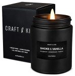 Smoke & Vanilla Scented Candle for Men