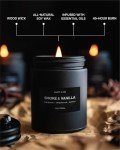 Smoke & Vanilla Scented Candle for Men