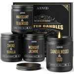 Men’s Candle Gift Set – 4 Scented Candles