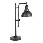 Adjustable Vintage Black Desk Lamp in Industrial Style