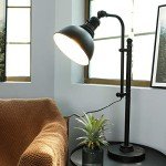Adjustable Vintage Black Desk Lamp in Industrial Style