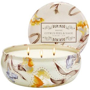 Citrus & Sage Soy Candle - 3 Wick Aromatherapy