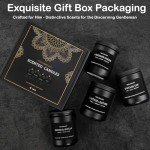 Men's Scented Candle Set - 4 Unique Scents
