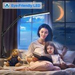 Adjustable LED Desk Lamp with Clamp and Swing Arm