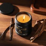 Sandalwood & Oud Scented Candle for Men