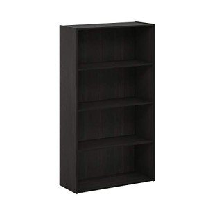 Furinno Pasir Espresso 4-Tier Bookcase and Shelf