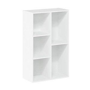 Furinno Luder 5-Cube Storage Bookcase - White