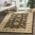 Lyndhurst 5'3" x 7'6" Area Rug - Black & Ivory