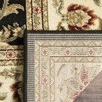 Lyndhurst 5'3" x 7'6" Area Rug - Black & Ivory