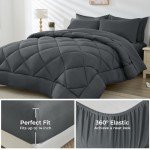 7-Piece Reversible Queen Comforter Bedding Set