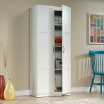 White Storage Pantry Cabinet by Sauder Select