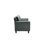 Harrington Dark Grey Loveseat by LifeStyle Solutions