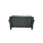 Harrington Dark Grey Loveseat by LifeStyle Solutions