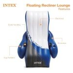 Inflatable Lounge Pool Recliner with Cup Holders