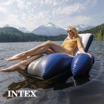Inflatable Lounge Pool Recliner with Cup Holders